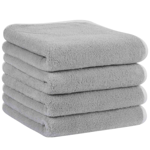 16x30In 100% Microfiber Velvet Hand Towel for Bathroom | Soft Shaving Towel