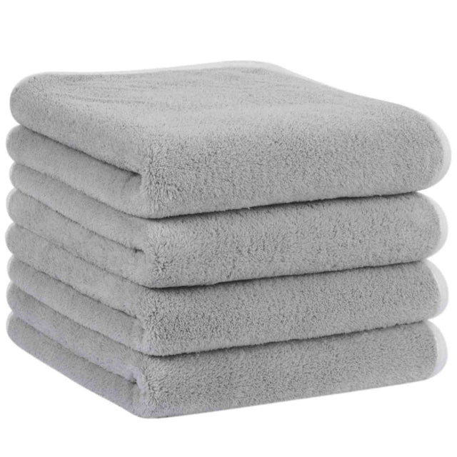 16x30In 100% Microfiber Velvet Hand Towel for Bathroom | Soft Shaving Towel