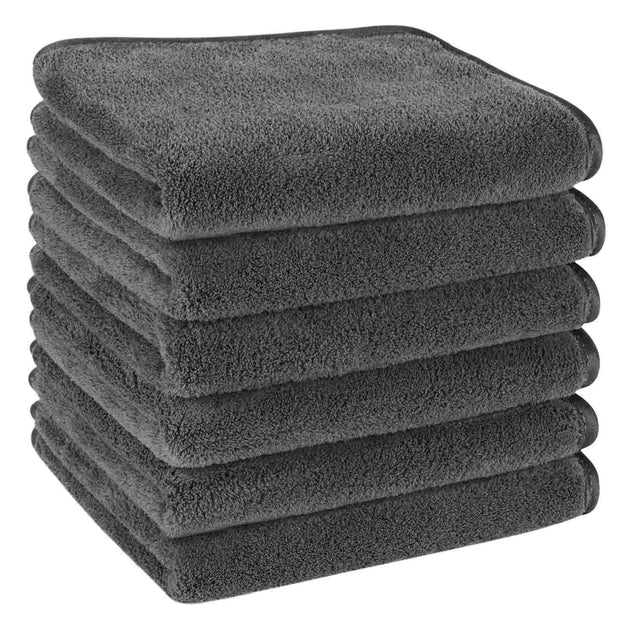 16x30In 100% Microfiber Velvet Hand Towel for Bathroom | Soft Shaving Towel