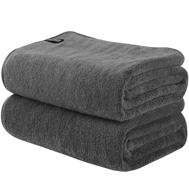 100% Microfiber Velvet Hand Towel for Bathroom, Soft & Absorbent, 380gsm
