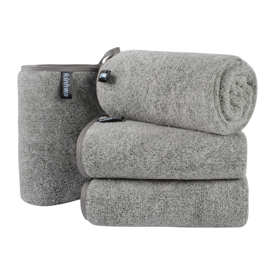 Premium Bamboo Charcoal Hand Towels for Bathroom
