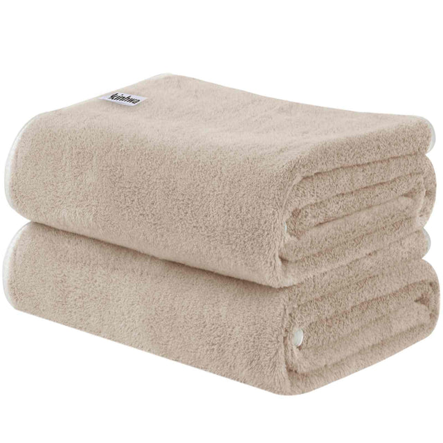 100% Microfiber Velvet Hand Towel for Bathroom, Soft & Absorbent, 380gsm