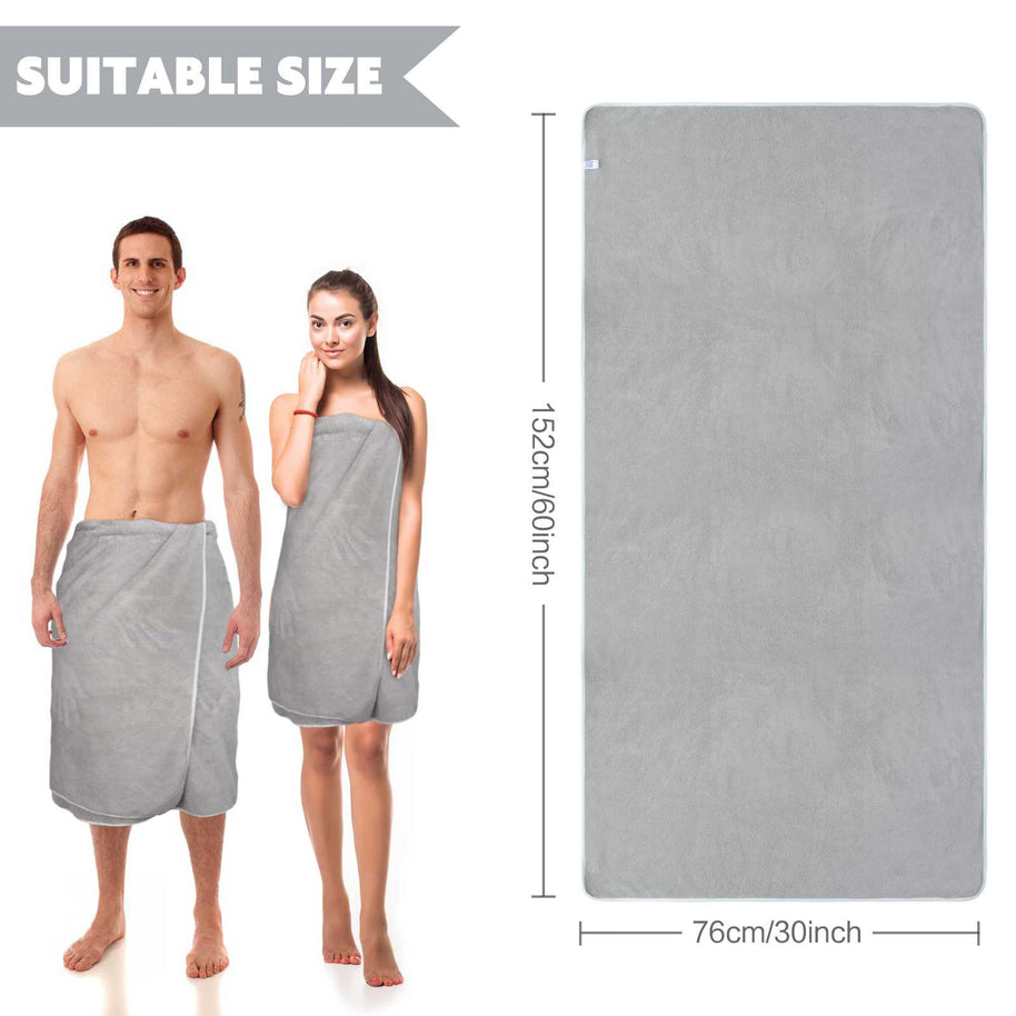 30x60Inch 380gsm 100% Microfiber Velvet Oversized Bath Towels on Sale