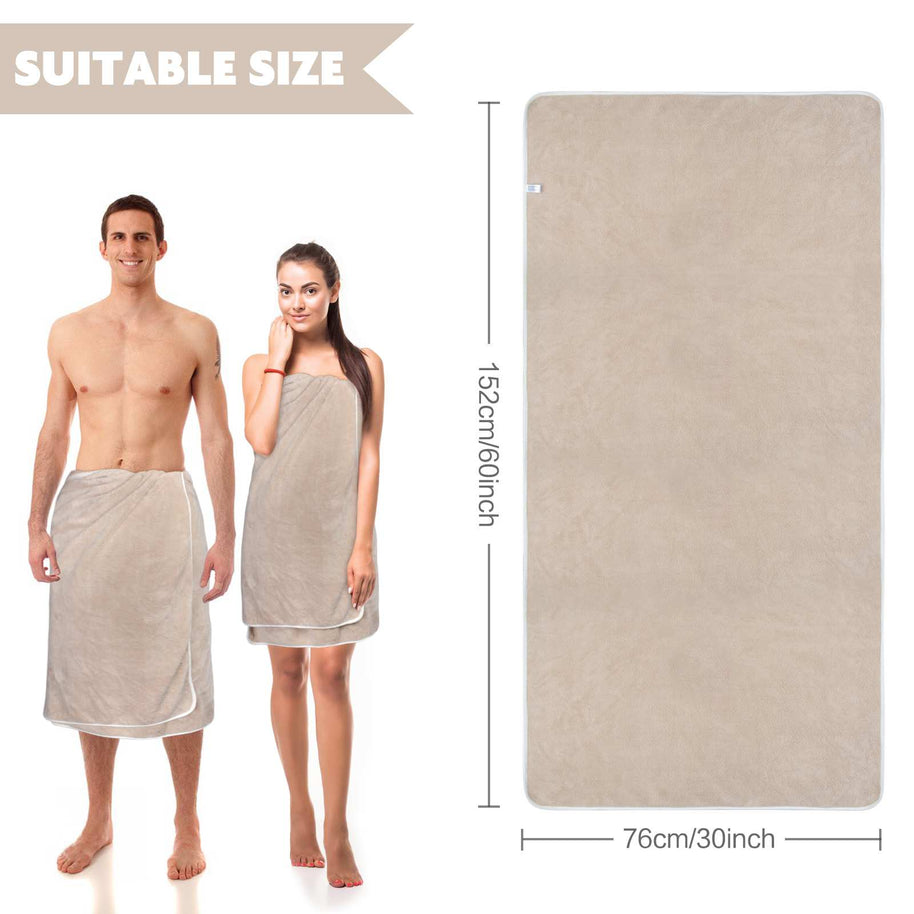30x60Inch 380gsm 100% Microfiber Velvet Oversized Bath Towels on Sale