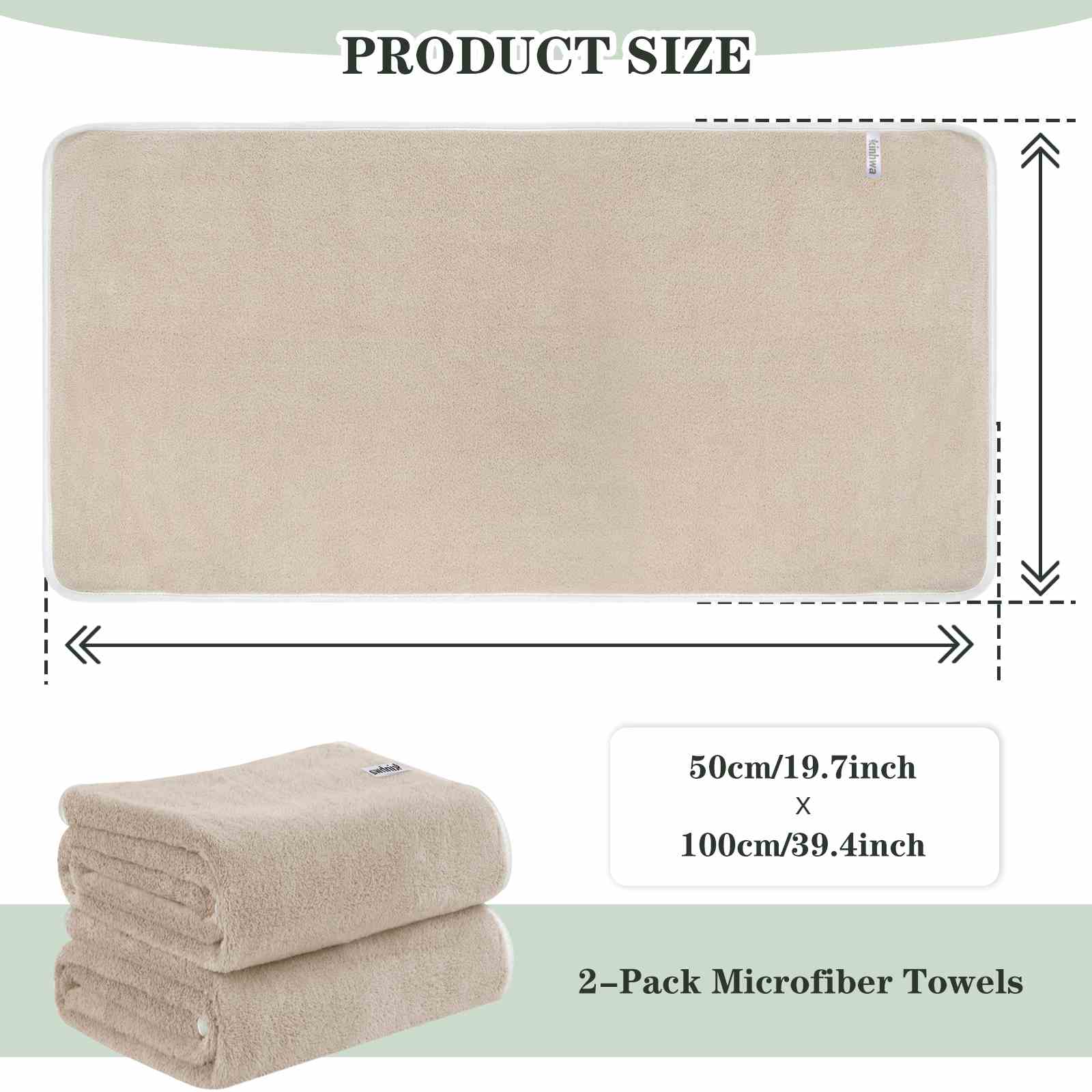 KinHwa Plush Personalized Hand Towel for Bathroom