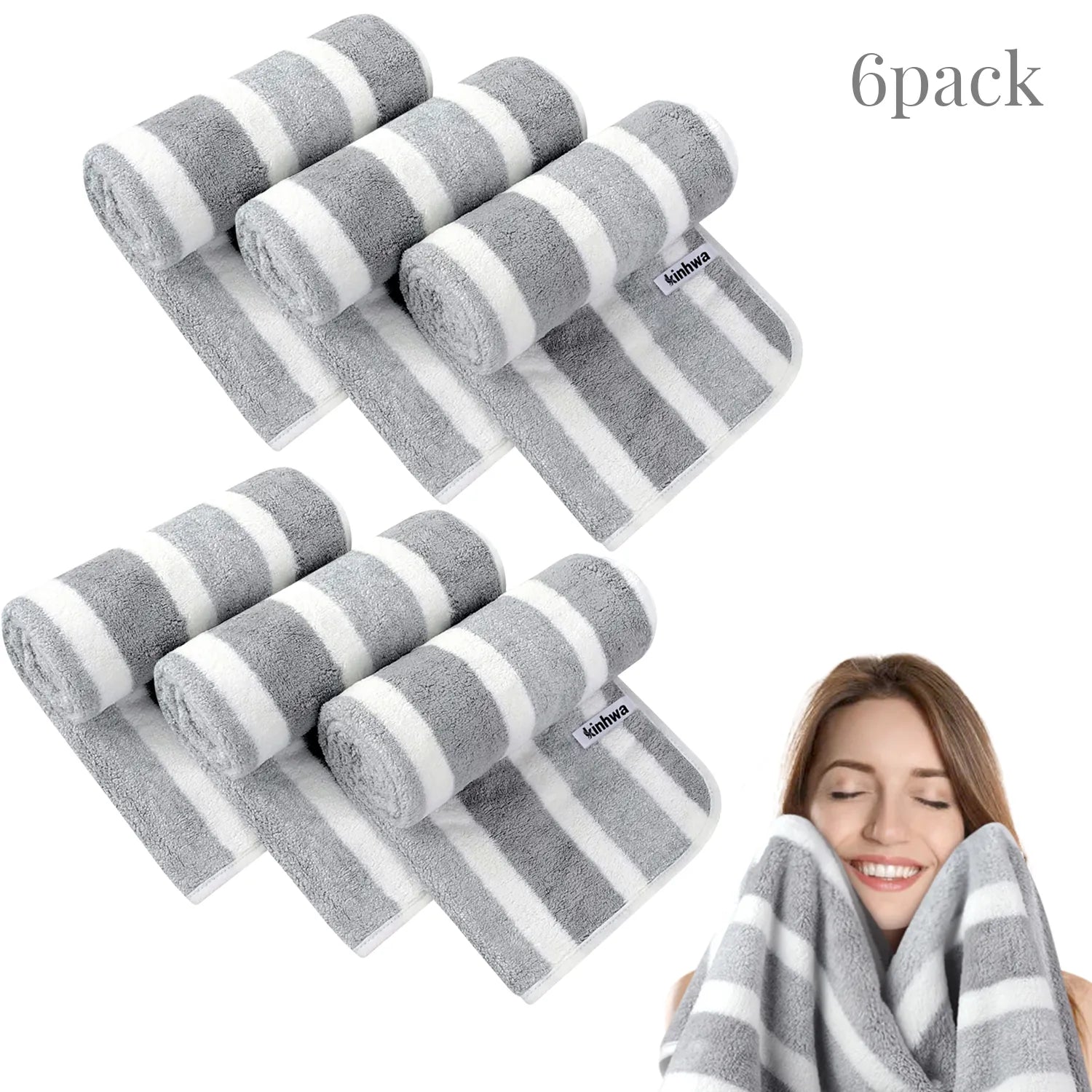 Super Absorbent Hand Towel for Bathroom, 380gsm