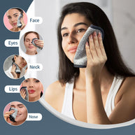 5.9x5.9in No Odor Makeup Remover Towels | Washable Microfiber Make-Up Pads