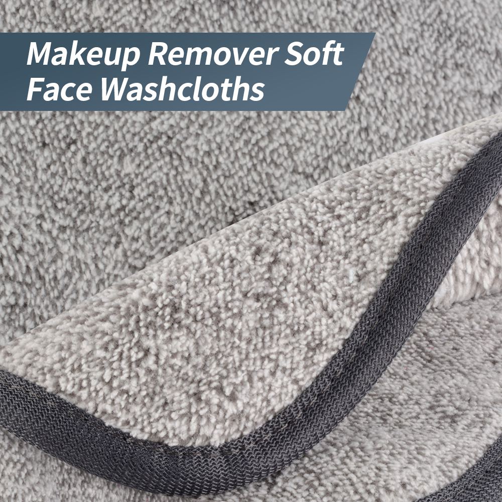 5.9x5.9in No Odor Makeup Remover Towels | Washable Microfiber Make-Up Pads