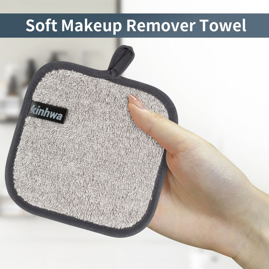 5.9x5.9in No Odor Makeup Remover Towels | Washable Microfiber Make-Up Pads
