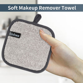 5.9x5.9in No Odor Makeup Remover Towels | Washable Microfiber Make-Up Pads