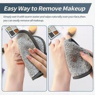 5.9x5.9in No Odor Makeup Remover Towels | Washable Microfiber Make-Up Pads