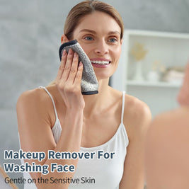 5.9x5.9in No Odor Makeup Remover Towels | Washable Microfiber Make-Up Pads