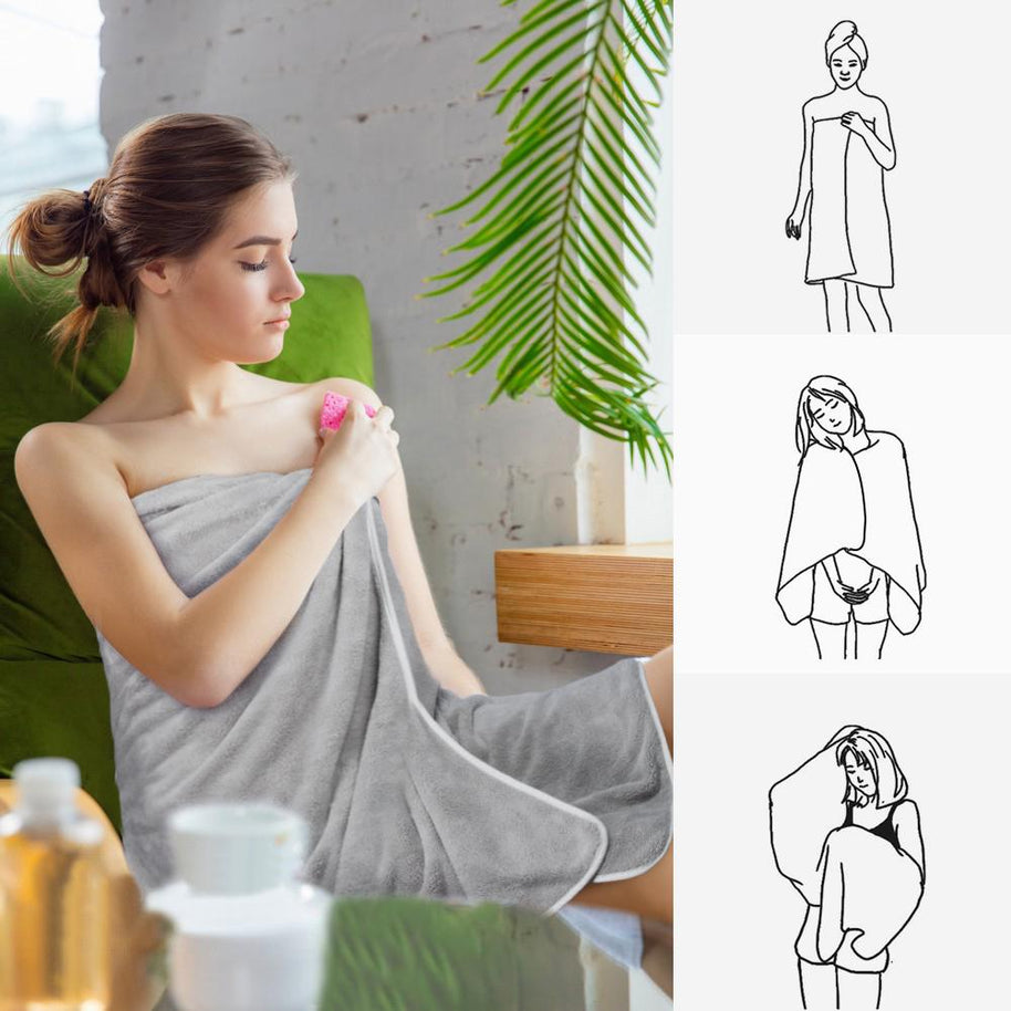 30x60Inch 380gsm 100% Microfiber Velvet Oversized Bath Towels on Sale