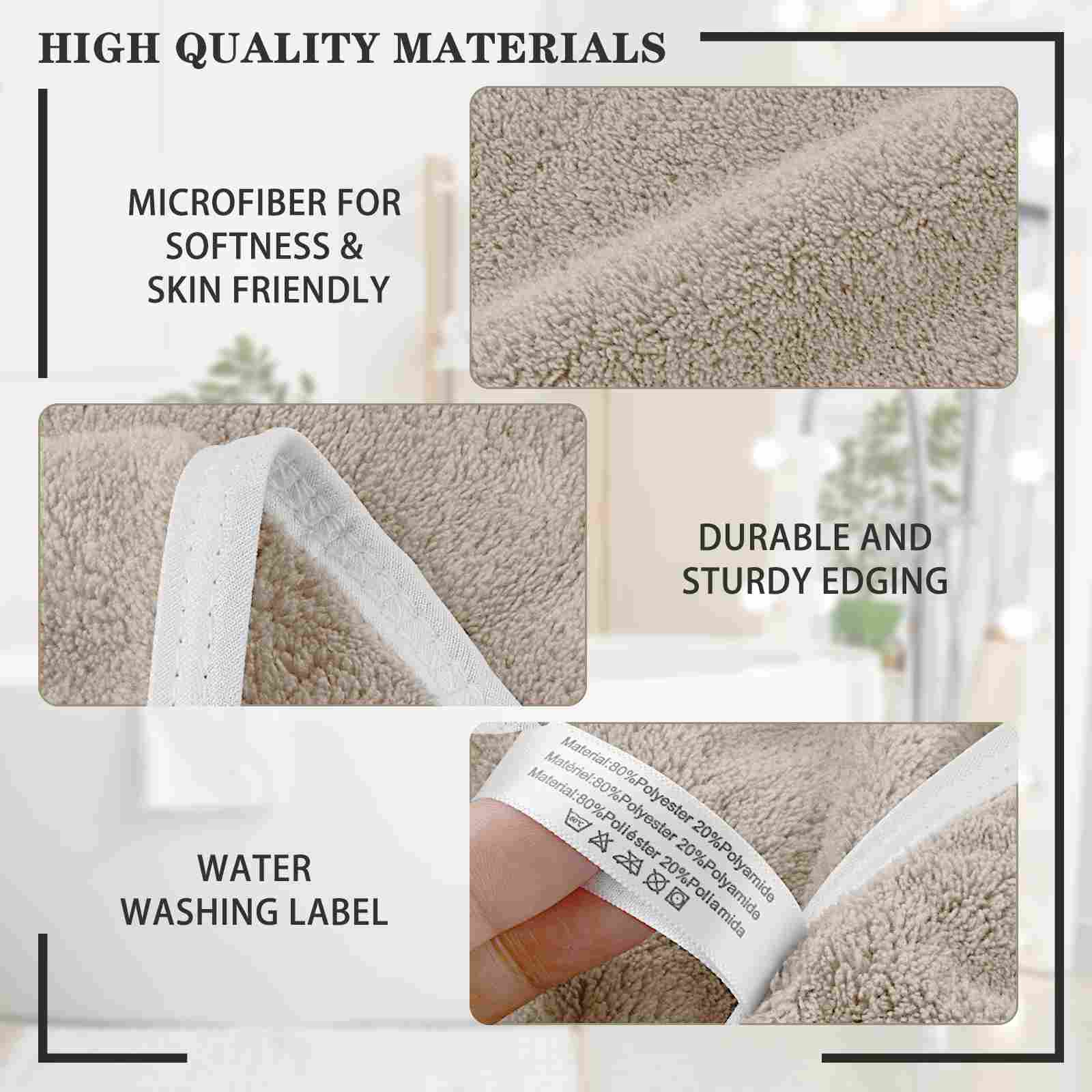 KinHwa Plush Personalized Hand Towel for Bathroom