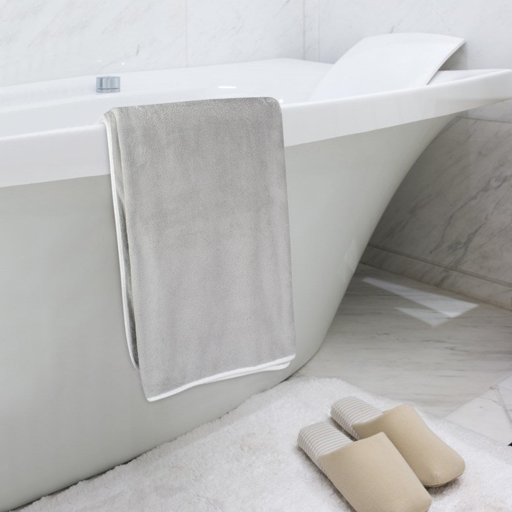 KinHwa Microfiber Velvet Oversized Bath Towel - Thumbnail 2
