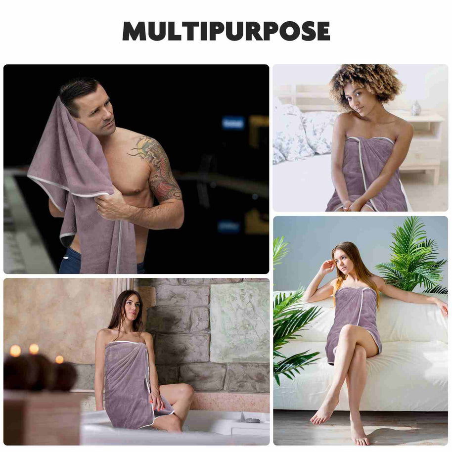 30x60Inch 380gsm 100% Microfiber Velvet Oversized Bath Towels on Sale