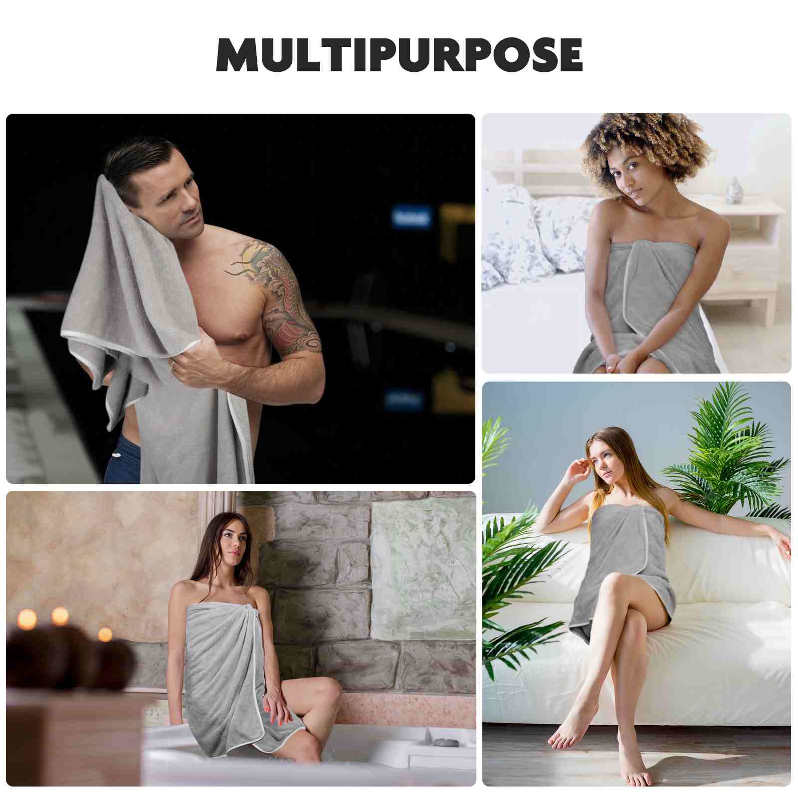 30x60Inch 380gsm 100% Microfiber Velvet Oversized Bath Towels on Sale
