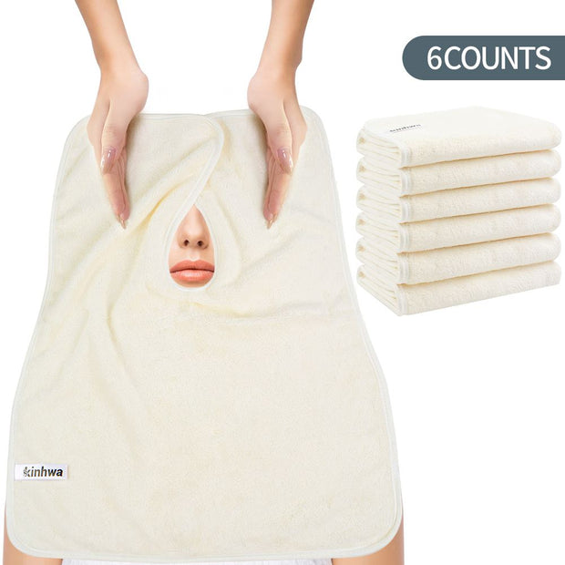 40x50cm Soft Beauty Salon Towels | Split Design Microfiber Face Towels for Spa