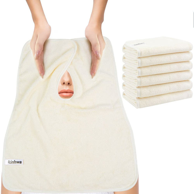 40x50cm Soft Beauty Salon Towels | Split Design Microfiber Face Towels for Spa