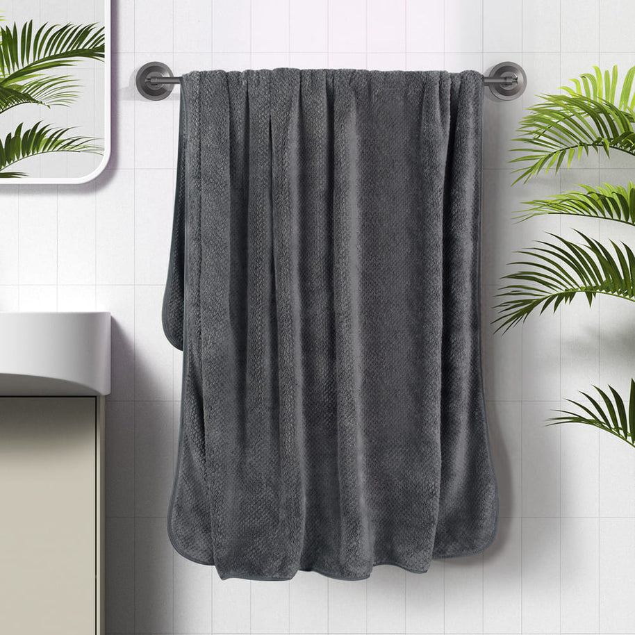 KinHwa Plush Towelling Bath Robes Women & Men 40x79 Inch