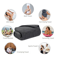 KinHwa Plush Towelling Bath Robes Women & Men 40x79 Inch