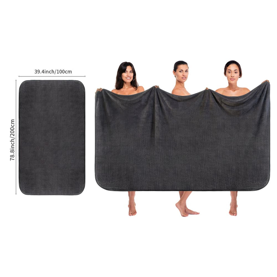 KinHwa Plush Towelling Bath Robes Women & Men 40x79 Inch