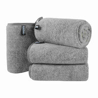 KinHwa Antibacterial Plush Gray Microfiber Hand Towels on Sale
