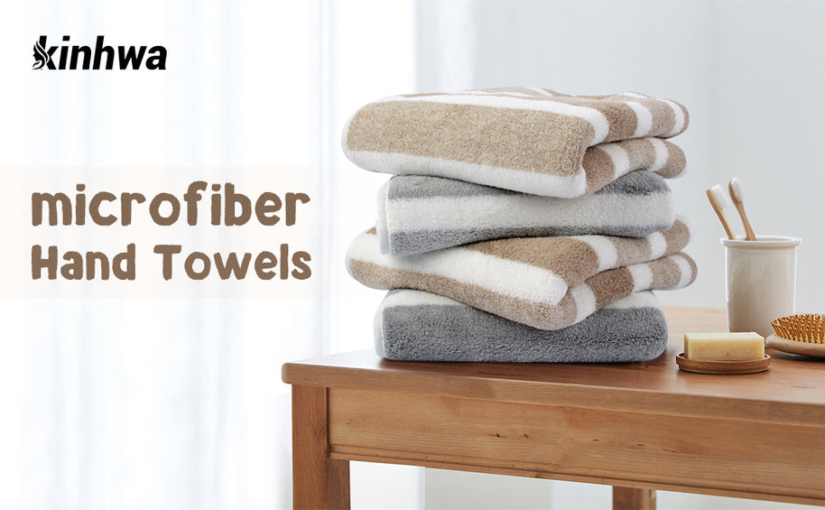 KinHwa Warp-Knit Microfiber Hair Towels Wraps | Terry Cloth