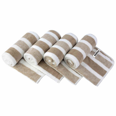 KinHwa Warp-Knit Microfiber Hair Towels Wraps | Terry Cloth