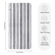 KinHwa Warp-Knit Microfiber Hair Towels Wraps | Terry Cloth