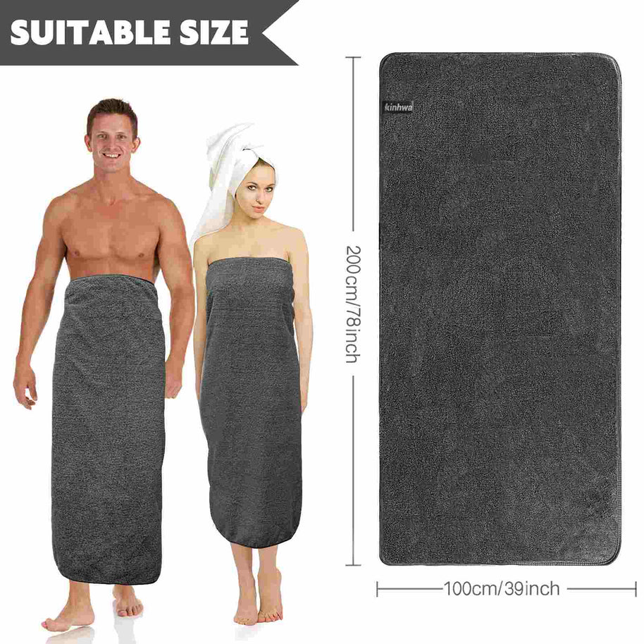 30x60Inch 380gsm 100% Microfiber Velvet Oversized Bath Towels on Sale