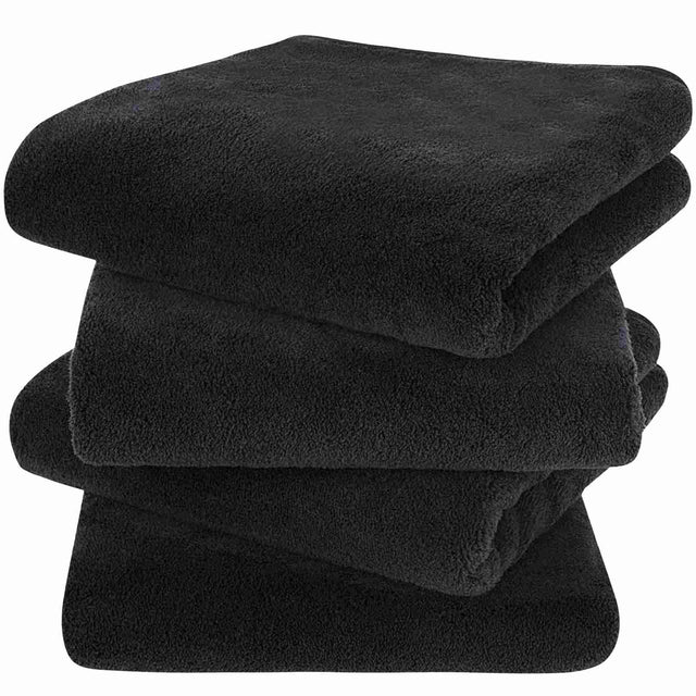 16x30In 100% Microfiber Velvet Hand Towel for Bathroom | Soft Shaving Towel