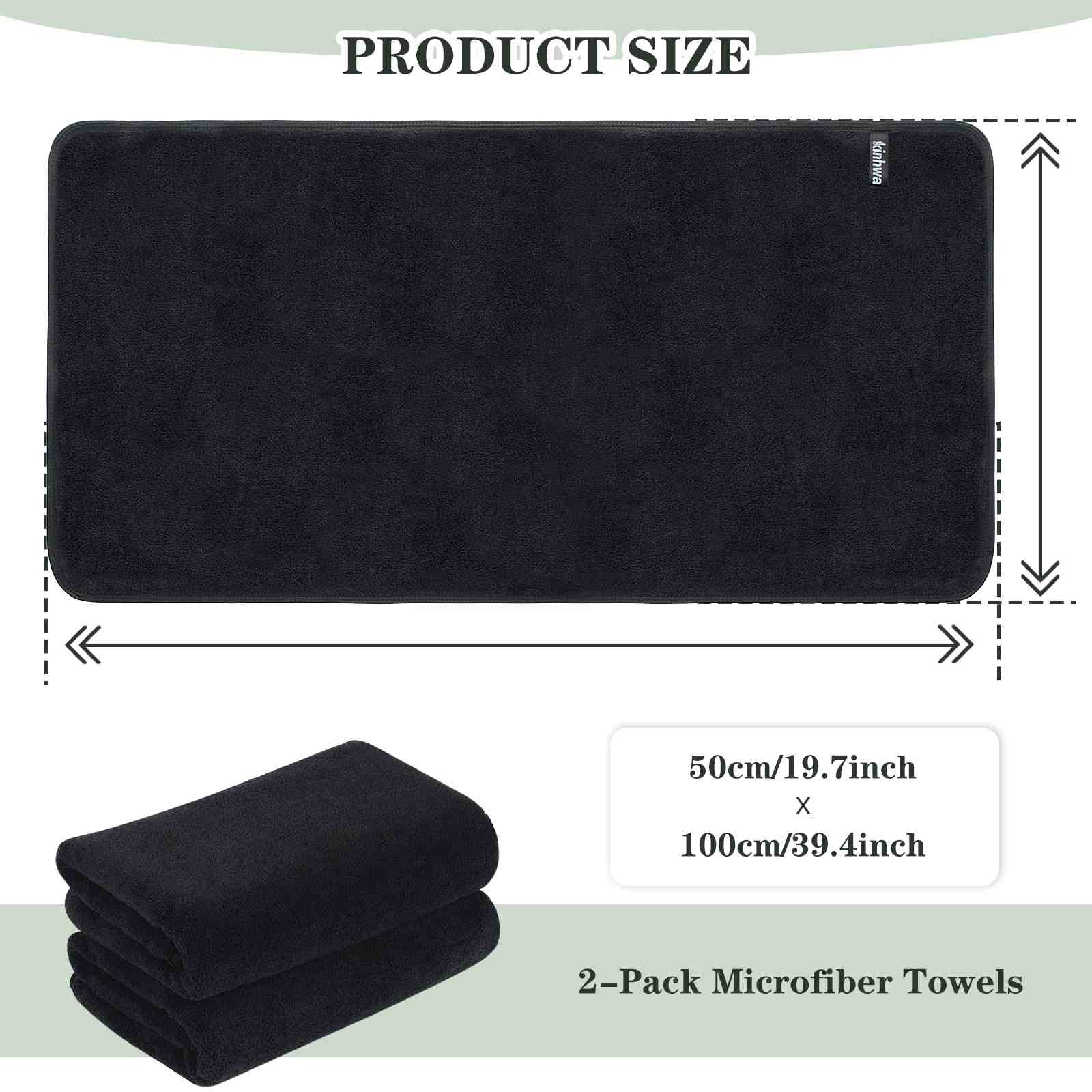 KinHwa Plush Personalized Hand Towel for Bathroom