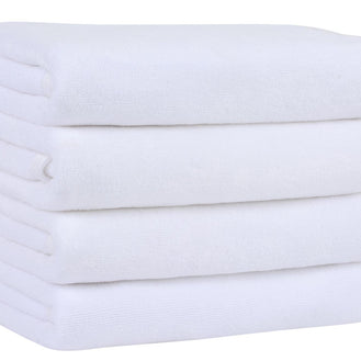 4-Pack Microfiber Face Wash Cloths | Hand Towels for Bathroom, Brushed Finish, 16x30 in, 400 GSM