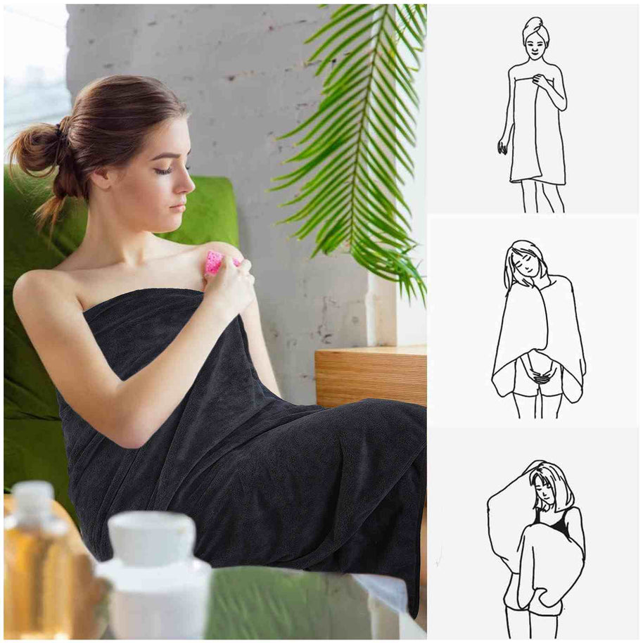 30x60Inch 380gsm 100% Microfiber Velvet Oversized Bath Towels on Sale