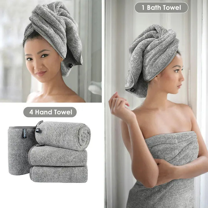 Kinhwa_Gray_Bath_Towel_Sets_Plushed_Towels_on_Clearance_Sale
