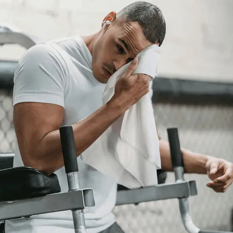 Quick-dry sports microfiber towels near basketball court - non-slip grip