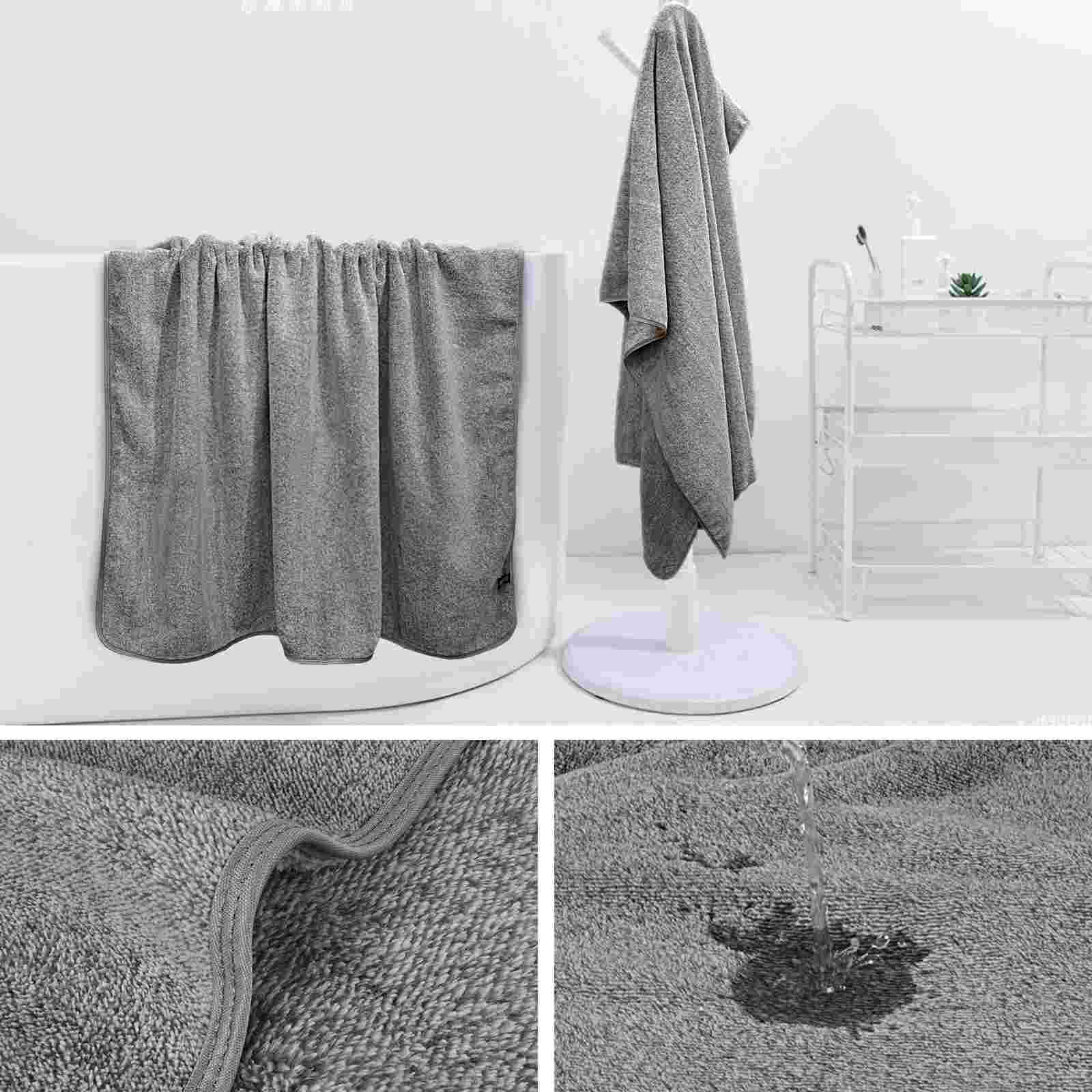 Bamboo Charcoal Velvet Bath Towel - Thumbnail 2