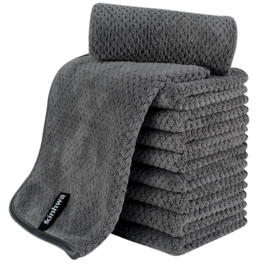 KinHwa Plush Workout Towels for Workout 12x20 Inch