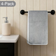 16x30In 100% Microfiber Velvet Hand Towel for Bathroom | Soft Shaving Towel