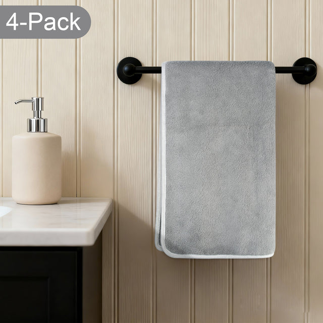 16x30In 100% Microfiber Velvet Hand Towel for Bathroom | Soft Shaving Towel