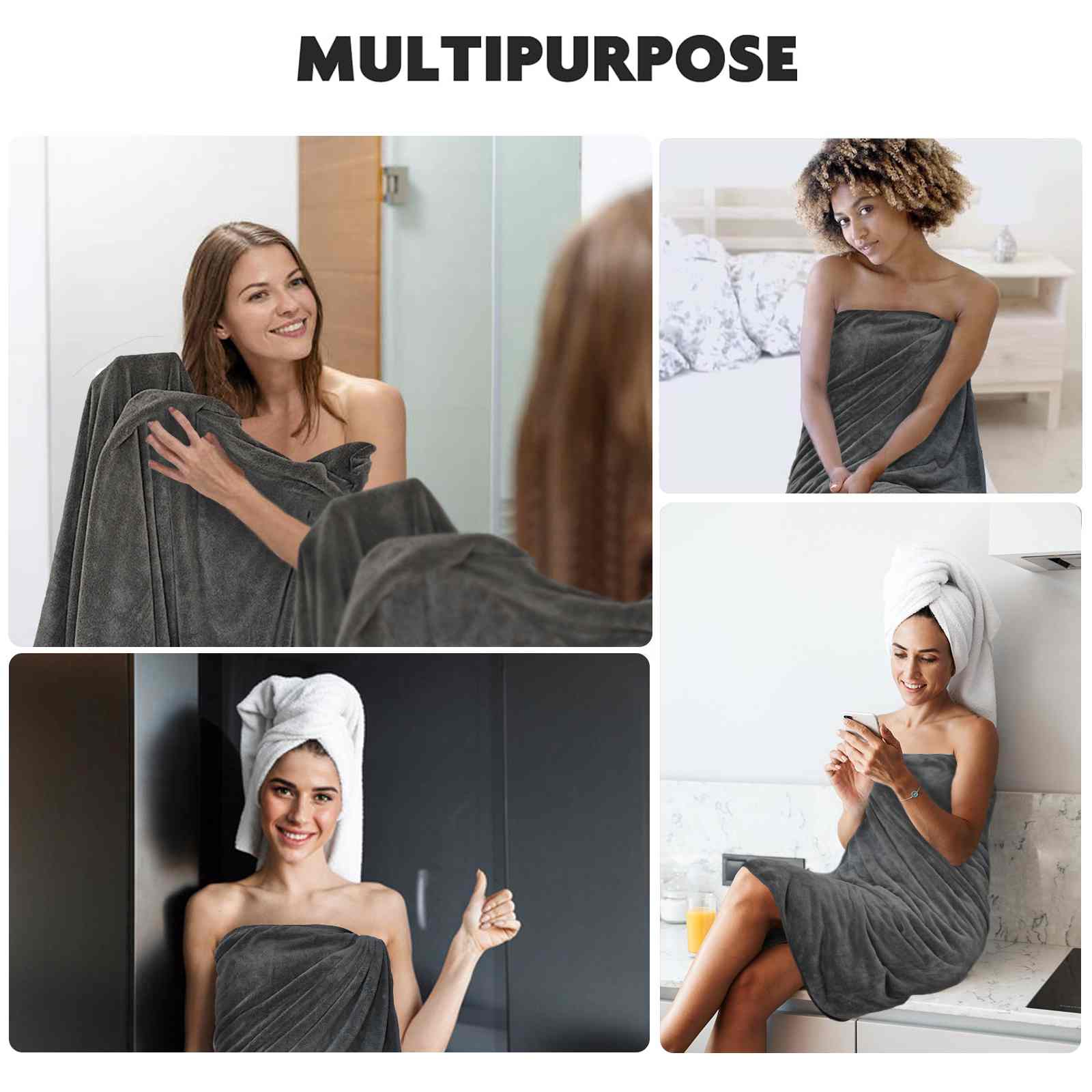 30x60Inch 380gsm 100% Microfiber Velvet Oversized Bath Towels on Sale