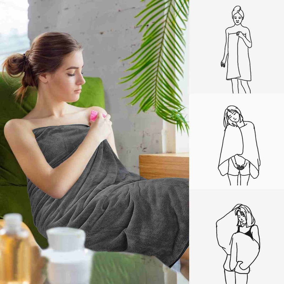 30x60Inch 380gsm 100% Microfiber Velvet Oversized Bath Towels on Sale
