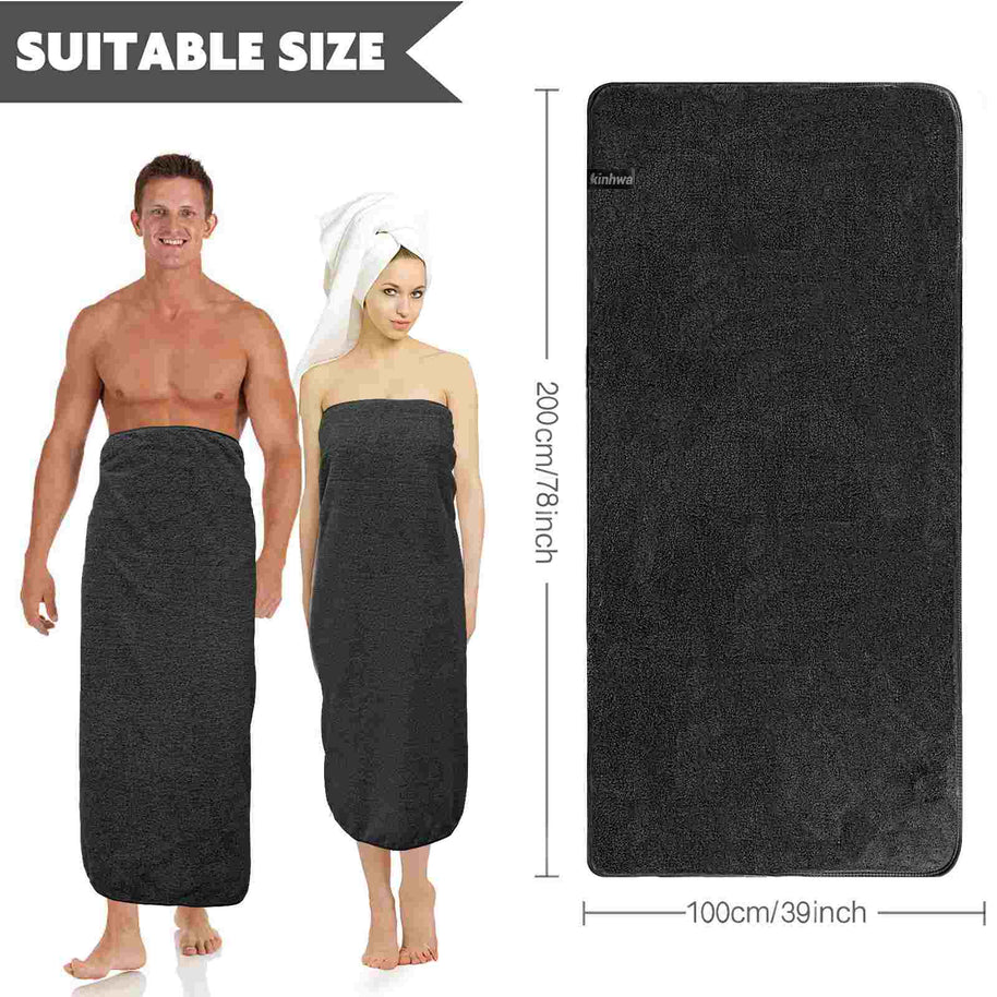 30x60Inch 380gsm 100% Microfiber Velvet Oversized Bath Towels on Sale