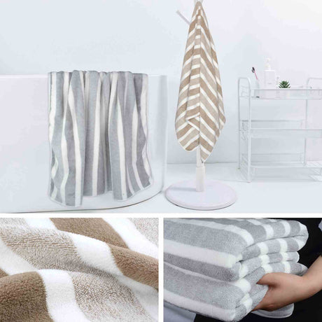 KinHwa Warp-Knit Large Microfiber Bath Towels 30x60 Inch